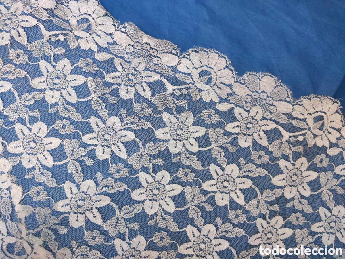 Antig&uuml;edades: PRECIOSA MANTILLA DE 3 PICOS - Foto 8
