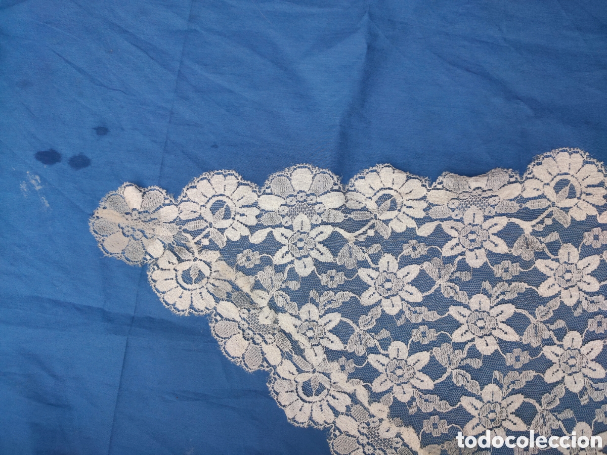 Antig&uuml;edades: PRECIOSA MANTILLA DE 3 PICOS - Foto 9