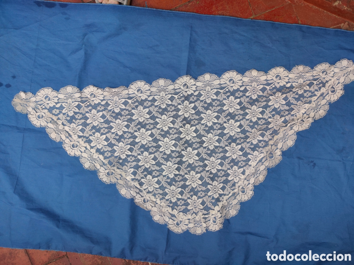 Antig&uuml;edades: PRECIOSA MANTILLA DE 3 PICOS - Foto 10