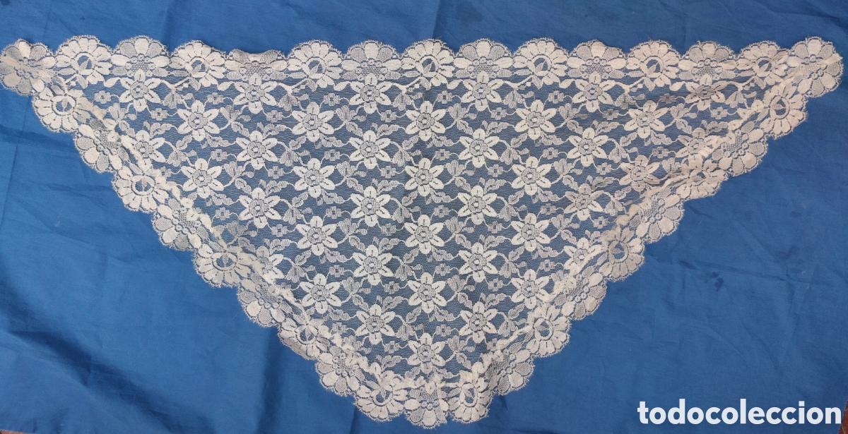 Antig&uuml;edades: PRECIOSA MANTILLA DE 3 PICOS - Foto 11