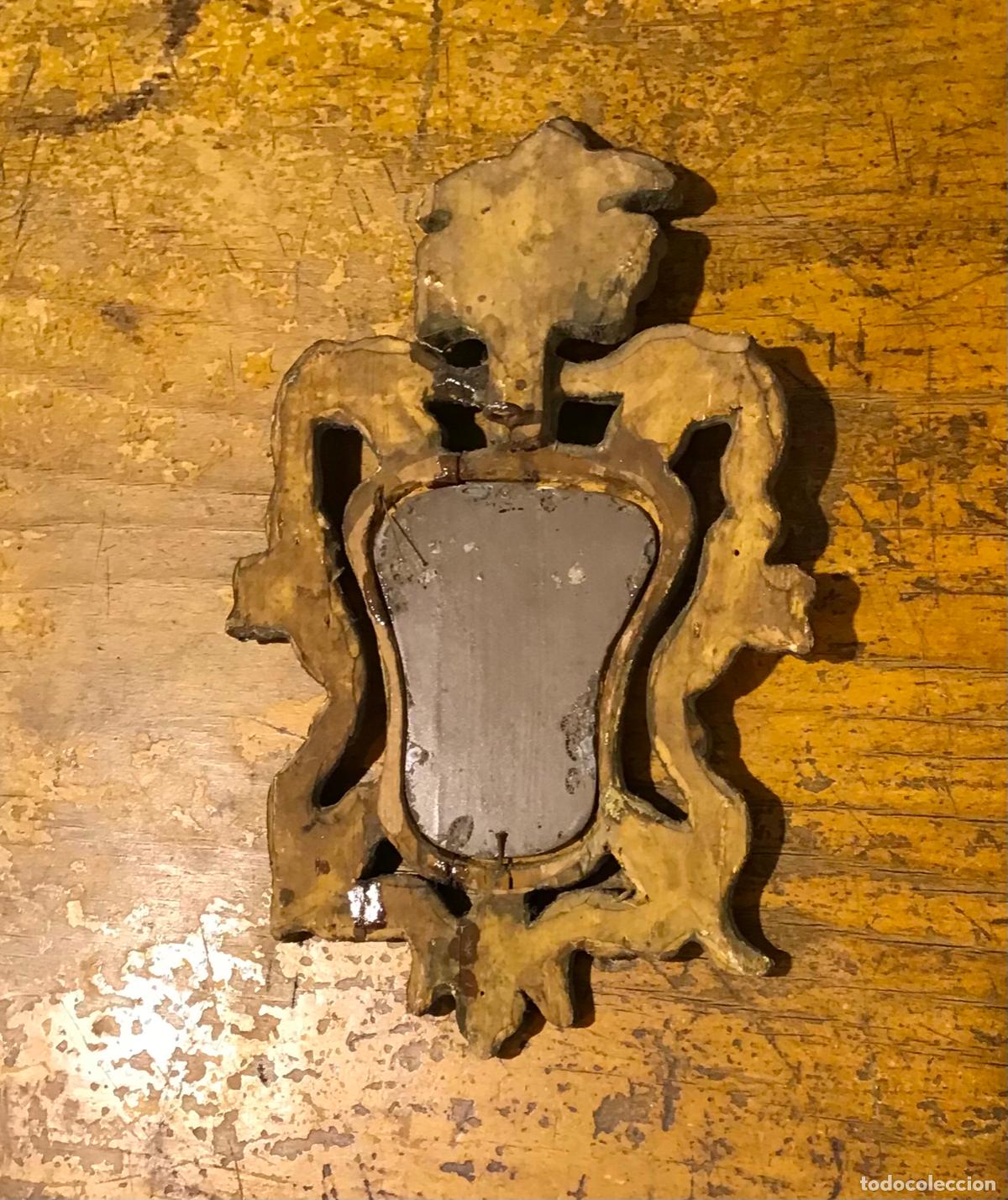 Antig&uuml;edades: CORNUCOPIA DE MADERA DORADA S.XVIII - Foto 2