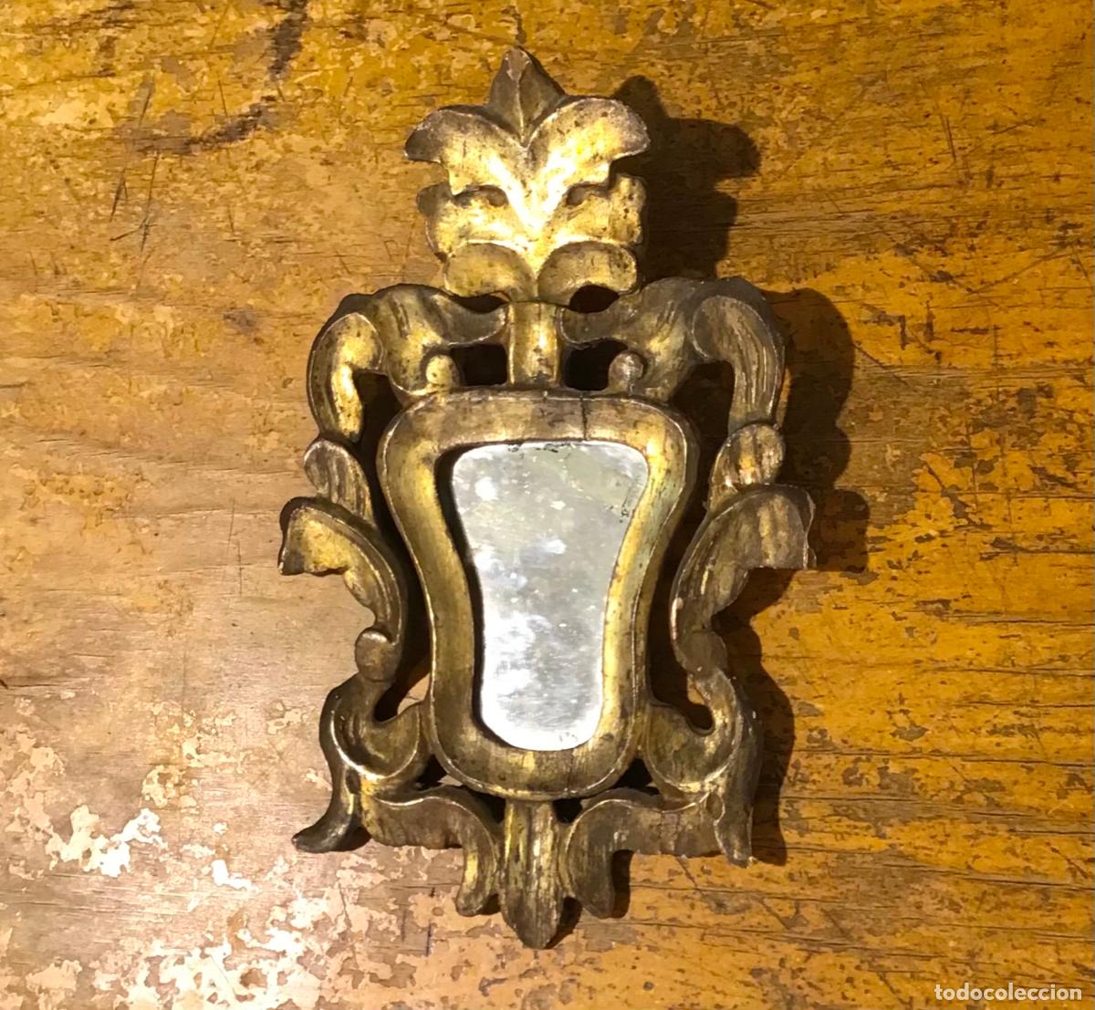 Antig&uuml;edades: CORNUCOPIA DE MADERA DORADA S.XVIII - Foto 1