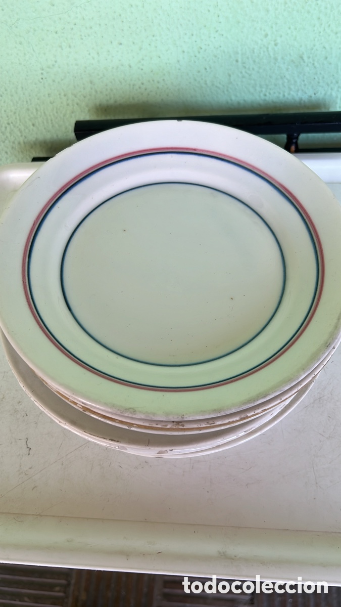 Antig&uuml;edades: 8 PLATOS ANTIGUO CON SELLO - Foto 2