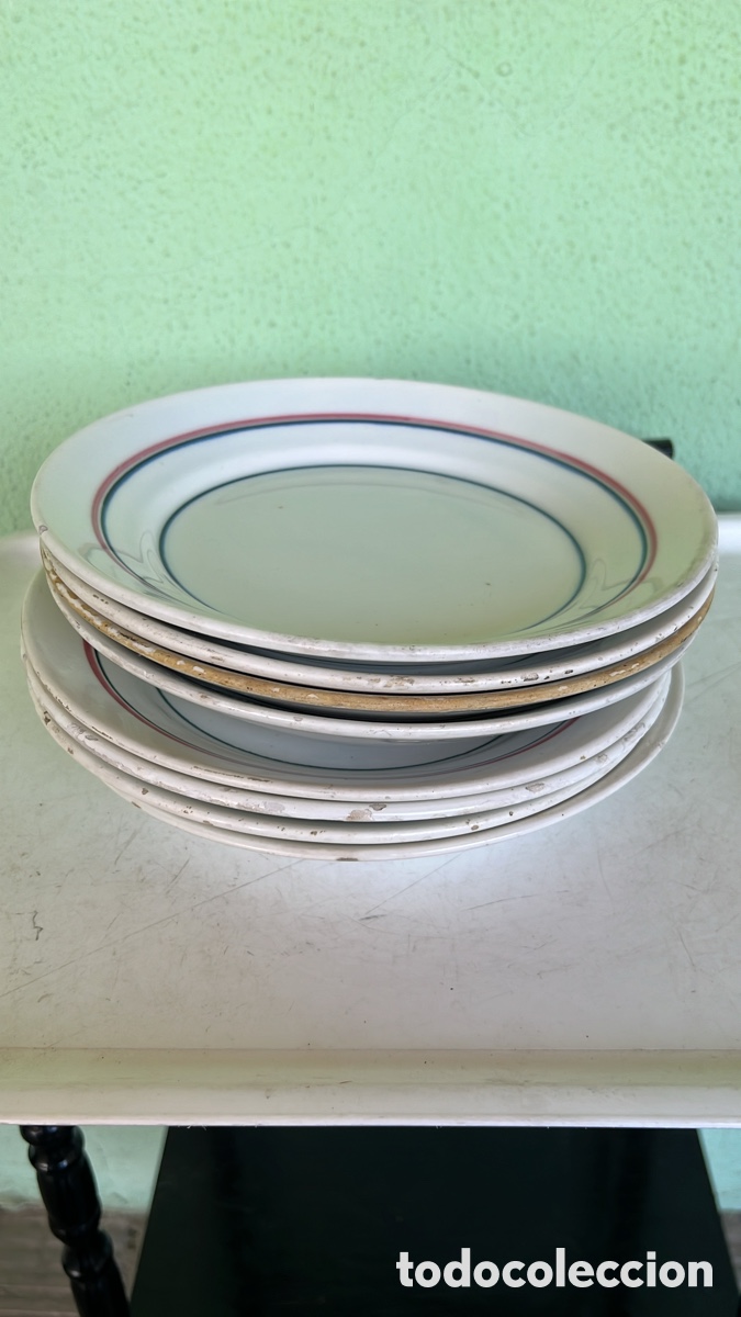 Antig&uuml;edades: 8 PLATOS ANTIGUO CON SELLO - Foto 1