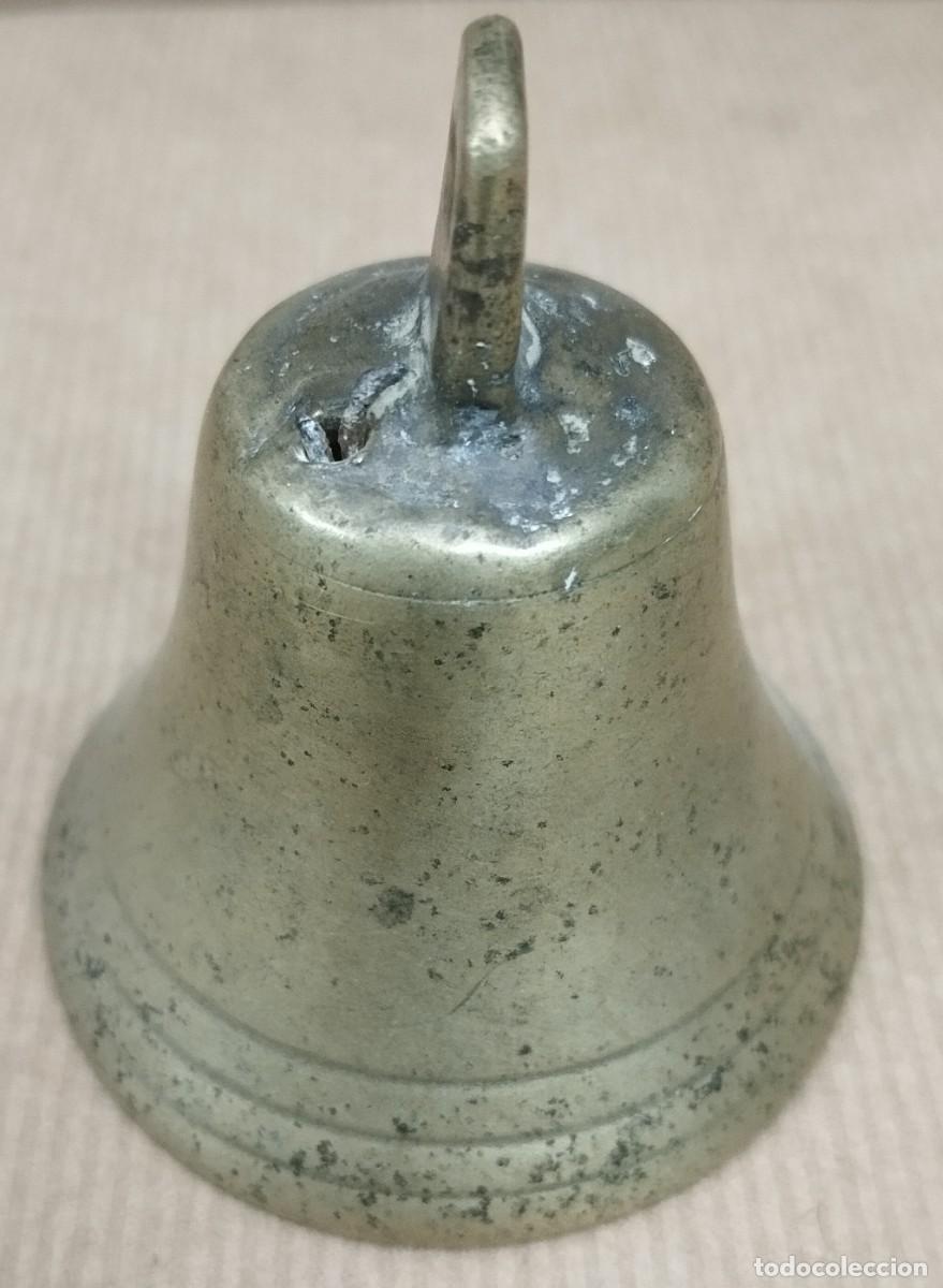 Antig&uuml;edades: CAMPANA DE BRONCE SIGLO XIX - Foto 3