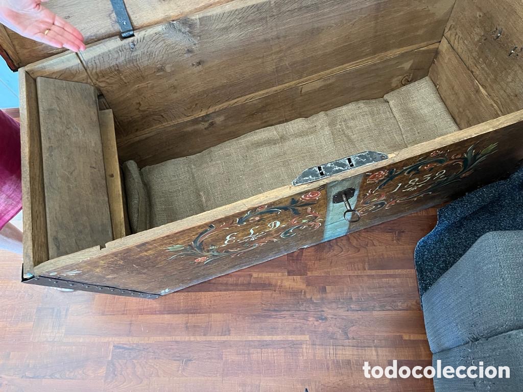 Antig&uuml;edades: Ba&uacute;l de marinero del siglo XIX - Foto 9