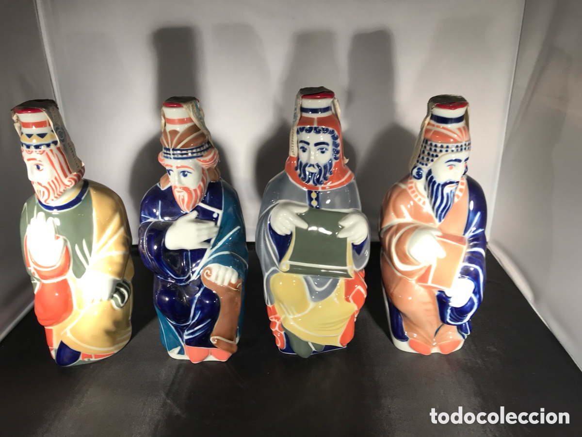 Antig&uuml;edades: Colecci&oacute;n de 8 botellas numeradas de los profetas de Sargadelos - Foto 1