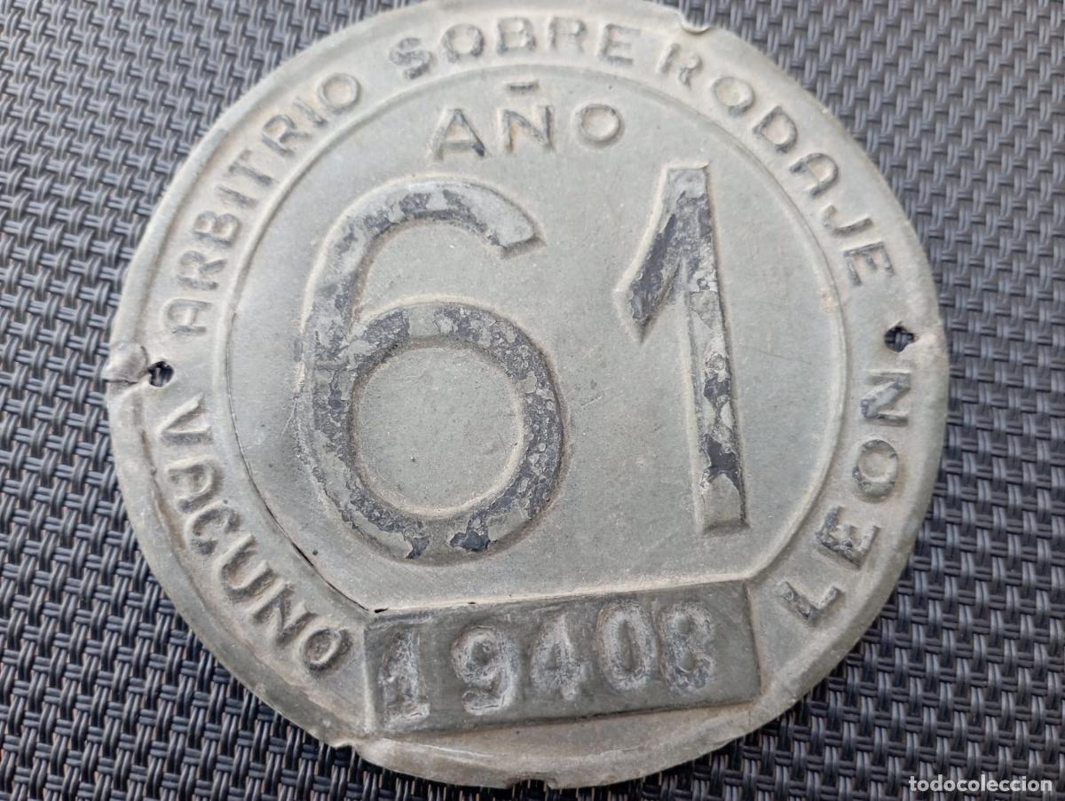 Antig&uuml;edades: CHAPA. ARBITRIO SOBRE RODAJE. DIPUTACION PROVINCIAL DE LEON. A&Ntilde;O 1961.