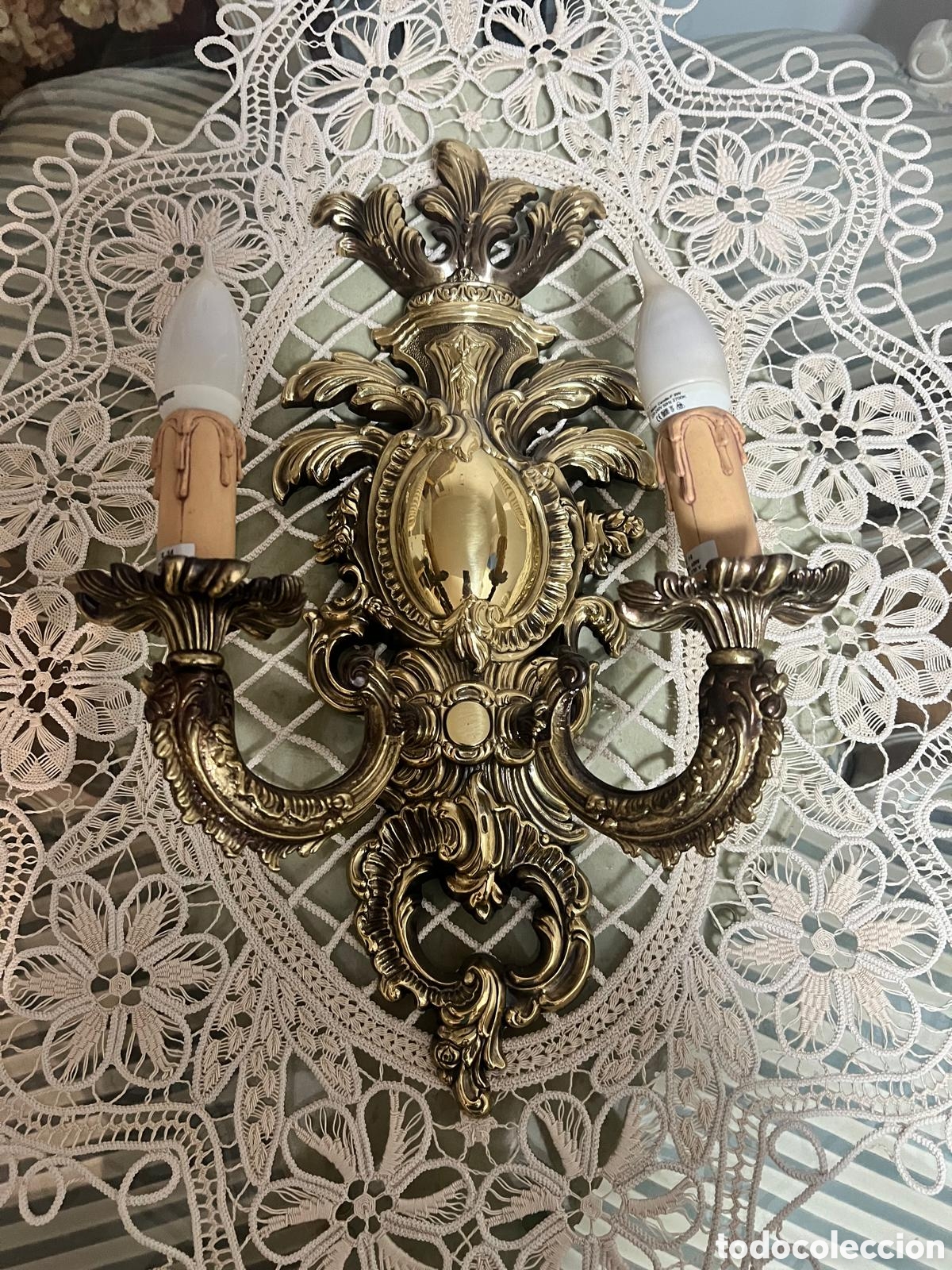 Antig&uuml;edades: Aplique de pared de bronce - Foto 1