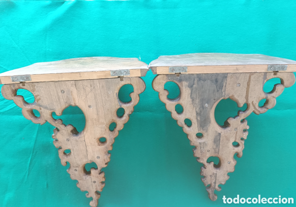 Antig&uuml;edades: M&eacute;nsulas madera, antiguas - Foto 6