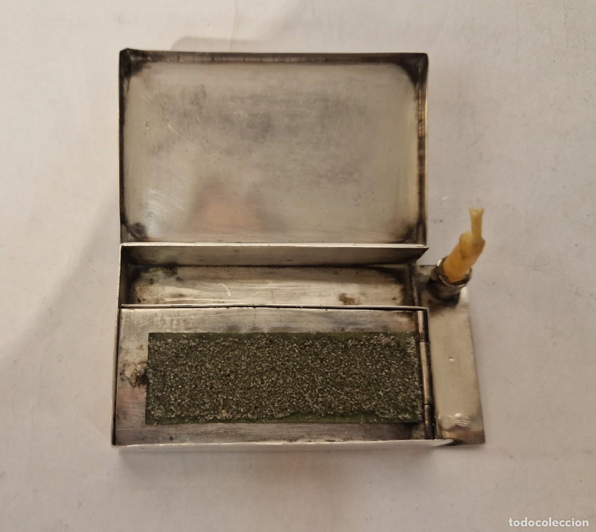 Antig&uuml;edades: Caja palmatoria de plata con vela - Foto 4