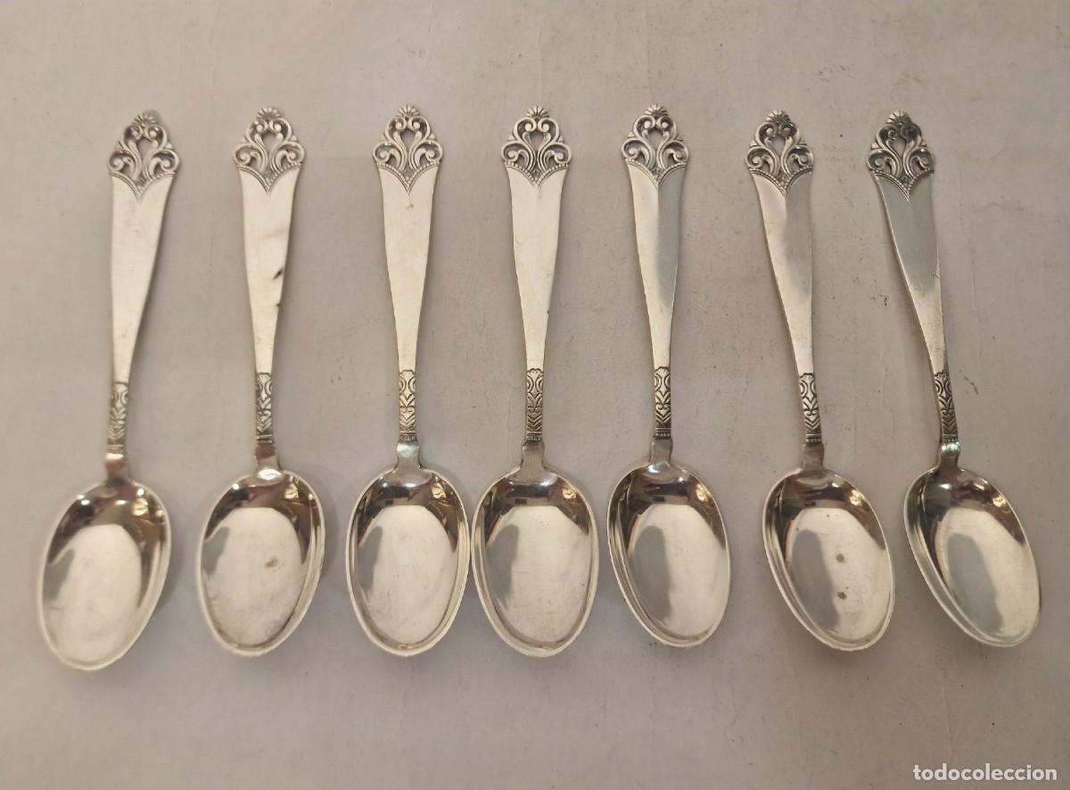 Antig&uuml;edades: Cucharillas de plata Suecia - Foto 1