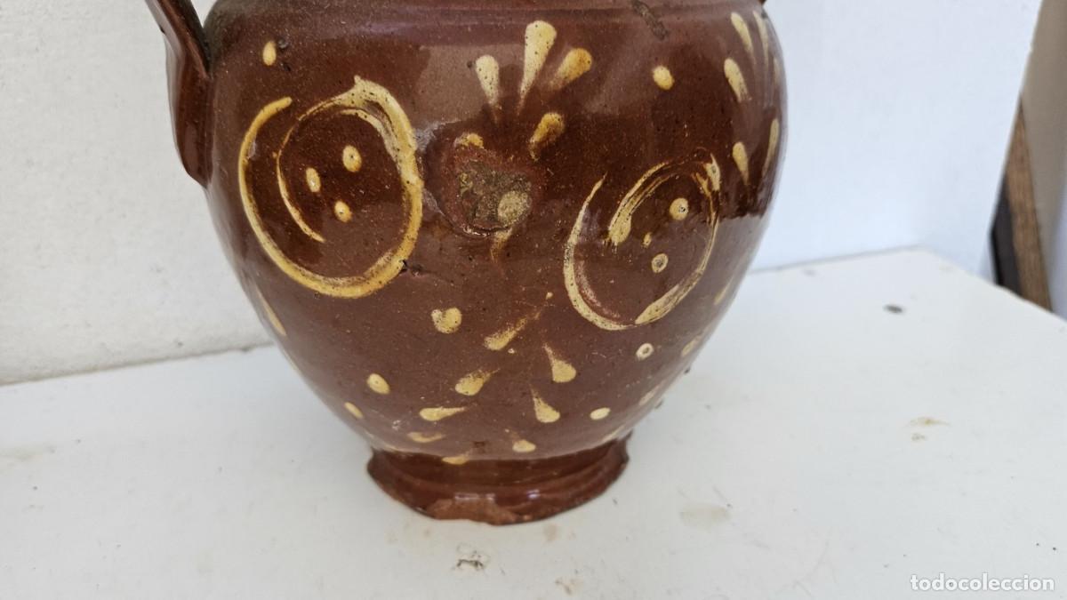 Antig&uuml;edades: cantaro de barro con dibujos - Foto 2