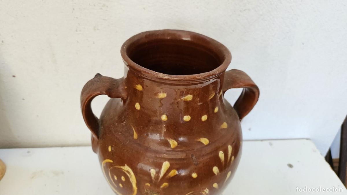 Antig&uuml;edades: cantaro de barro con dibujos - Foto 3