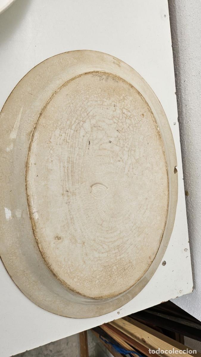 Antig&uuml;edades: bandeja de ceramica antigua - Foto 2