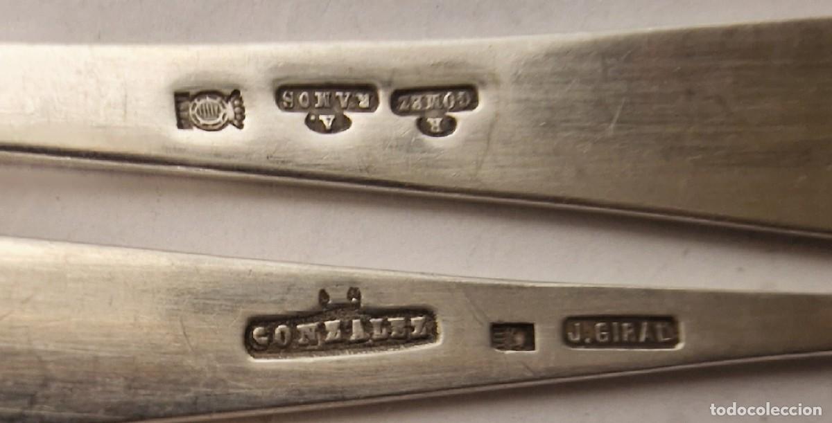 Antig&uuml;edades: Cucharillas de plata para caf&eacute; o postre - Foto 4
