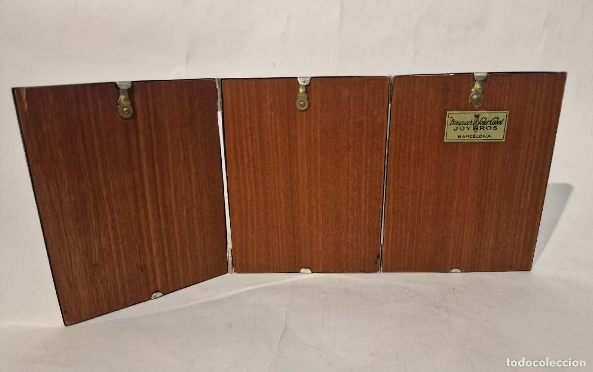 Antig&uuml;edades: Marco triple de plata - Foto 2