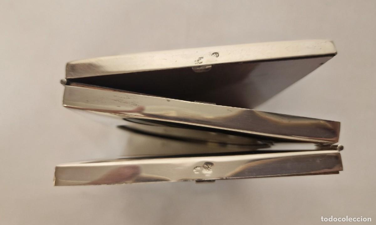 Antig&uuml;edades: Marco triple de plata - Foto 3