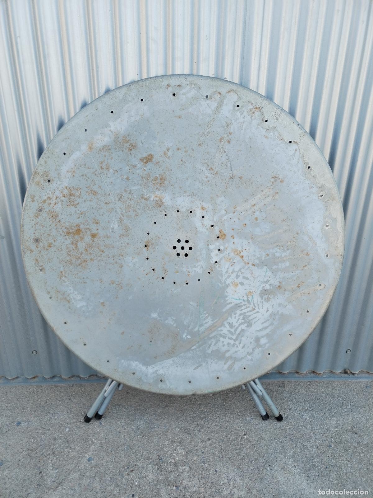 Antig&uuml;edades: mesa de hierro plegable - Foto 9