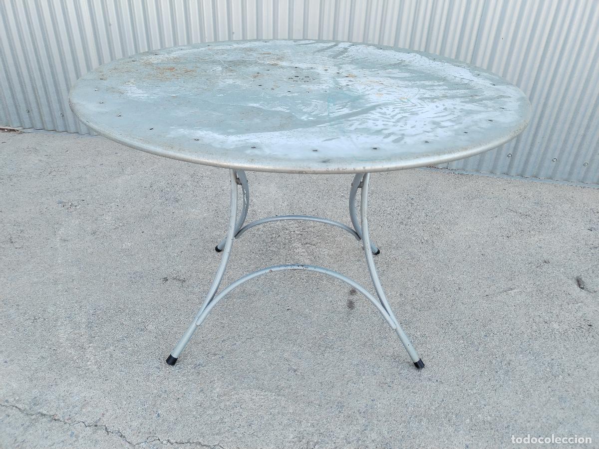 Antig&uuml;edades: mesa de hierro plegable - Foto 11