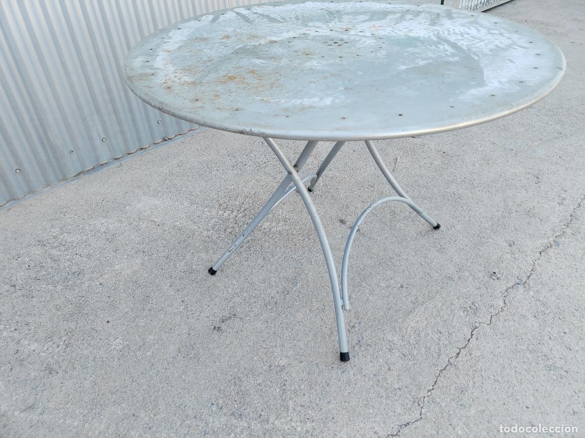 Antig&uuml;edades: mesa de hierro plegable - Foto 14