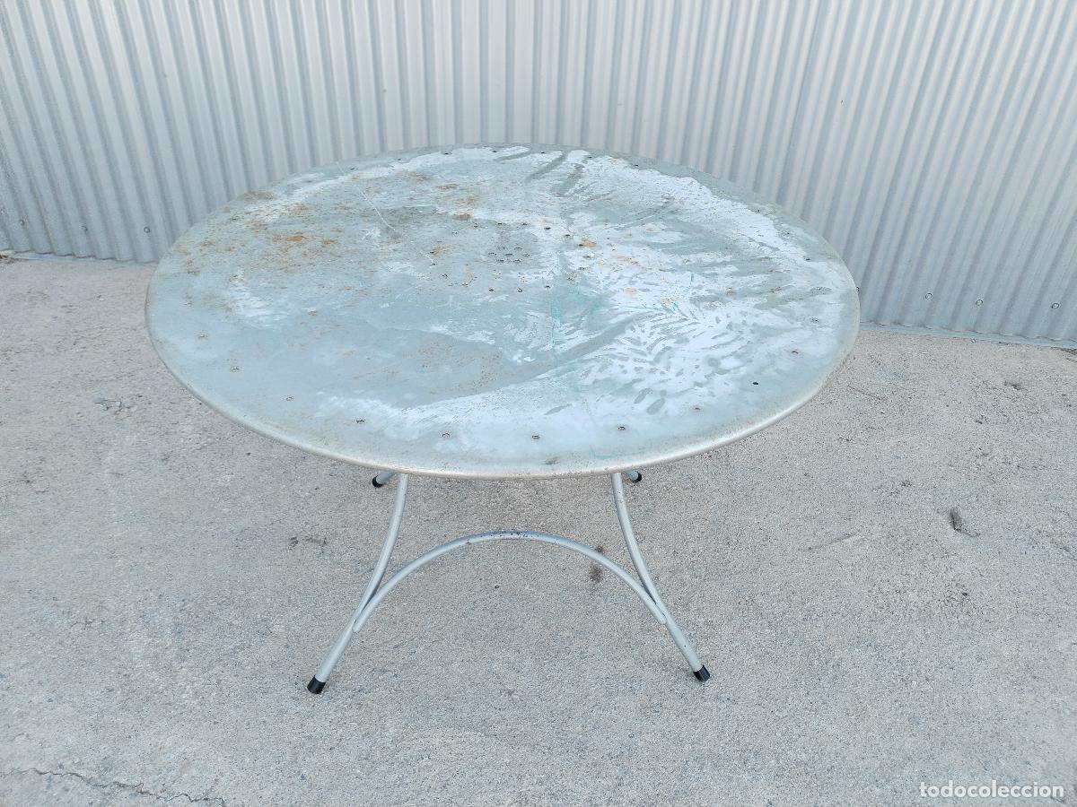 Antig&uuml;edades: mesa de hierro plegable - Foto 15