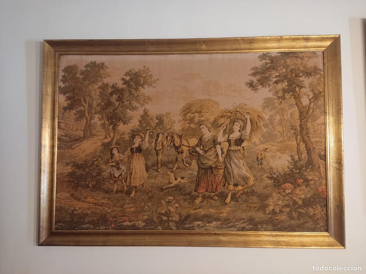 Antig&uuml;edades: Tapiz costumbrista 2 uds - Foto 1
