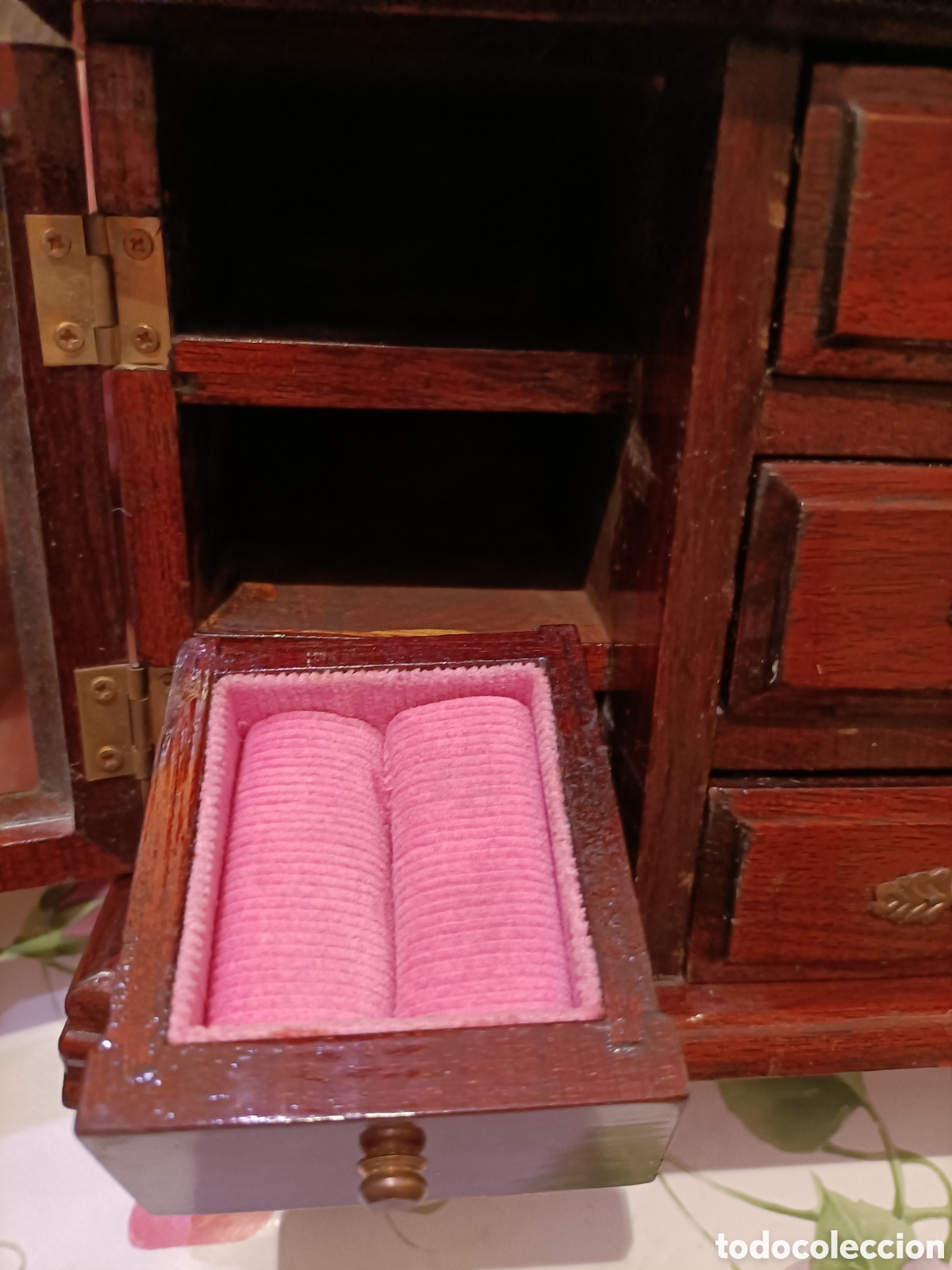 Antig&uuml;edades: Precio Joyero Antiguo,Madera maciza - Foto 5