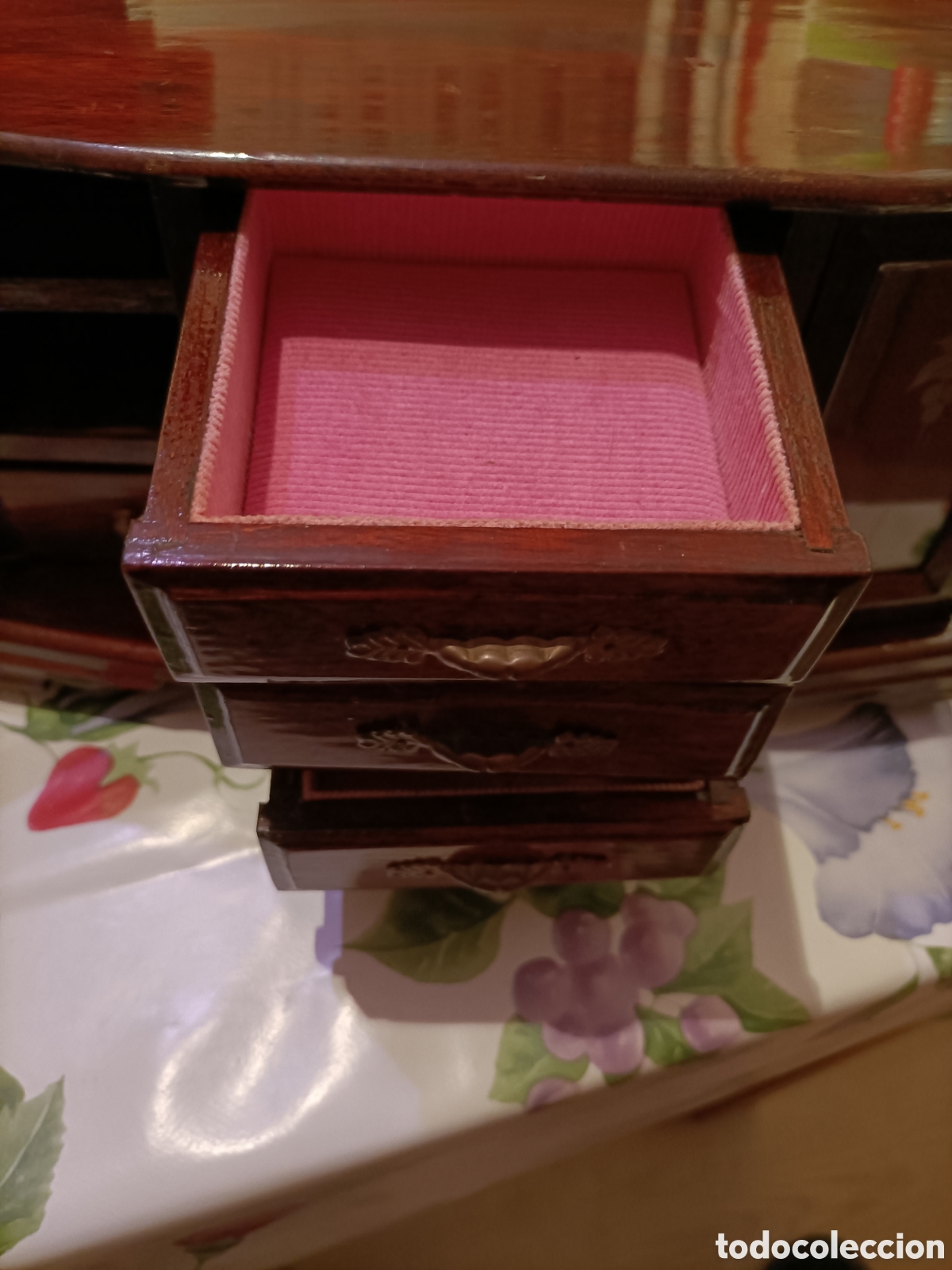 Antig&uuml;edades: Precio Joyero Antiguo,Madera maciza - Foto 6