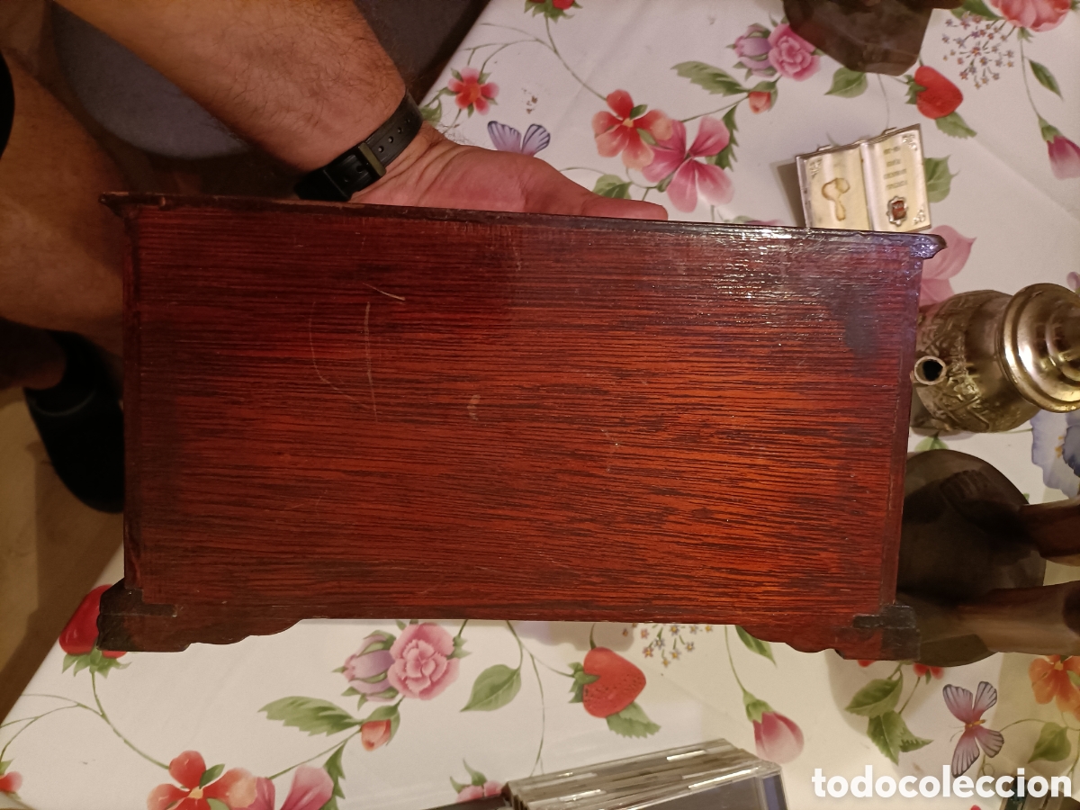 Antig&uuml;edades: Precio Joyero Antiguo,Madera maciza - Foto 8