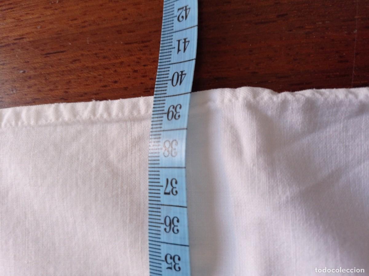 Antig&uuml;edades: FUNDA DE ALMOHADA DE ALGOD&Ograve;N CON PUNTILLA DE GANCHILLO - Foto 4