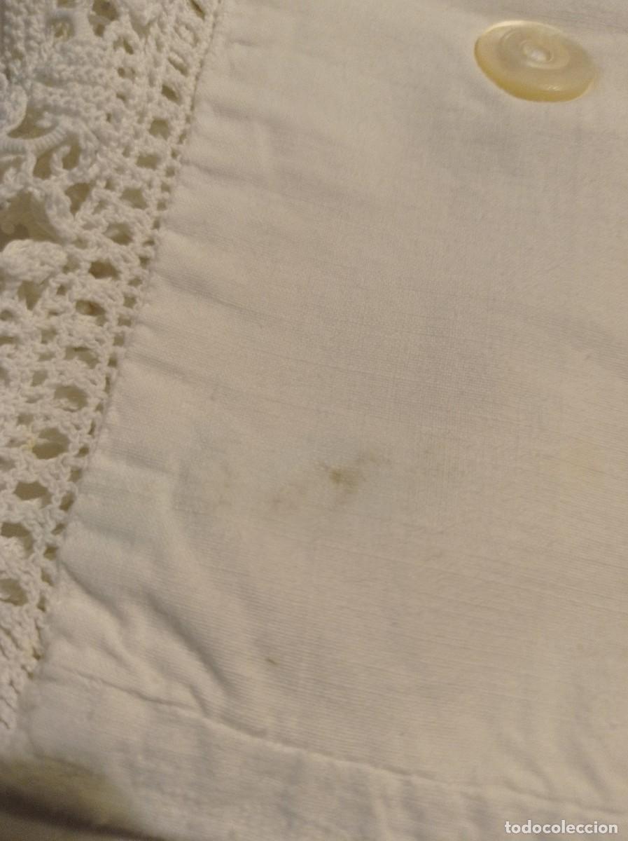 Antig&uuml;edades: FUNDA DE ALMOHADA DE ALGOD&Ograve;N CON PUNTILLA DE GANCHILLO - Foto 6
