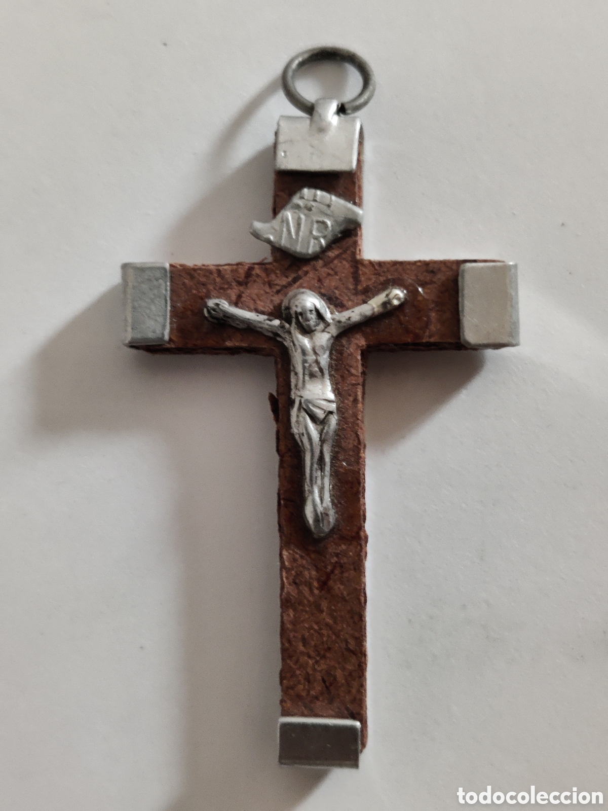 Antig&uuml;edades: Cruz madera para rosario - Foto 1