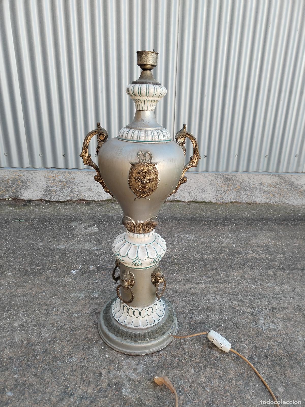 Antig&uuml;edades: lampara antigua de ceramica - Foto 3