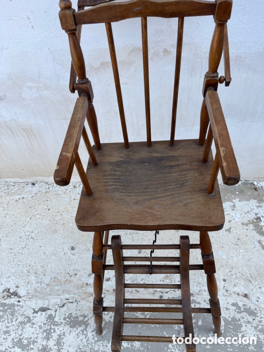 Antig&uuml;edades: Trona de Bebe Antigua - Foto 3