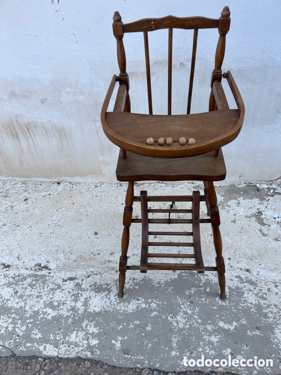 Antig&uuml;edades: Trona de Bebe Antigua - Foto 1