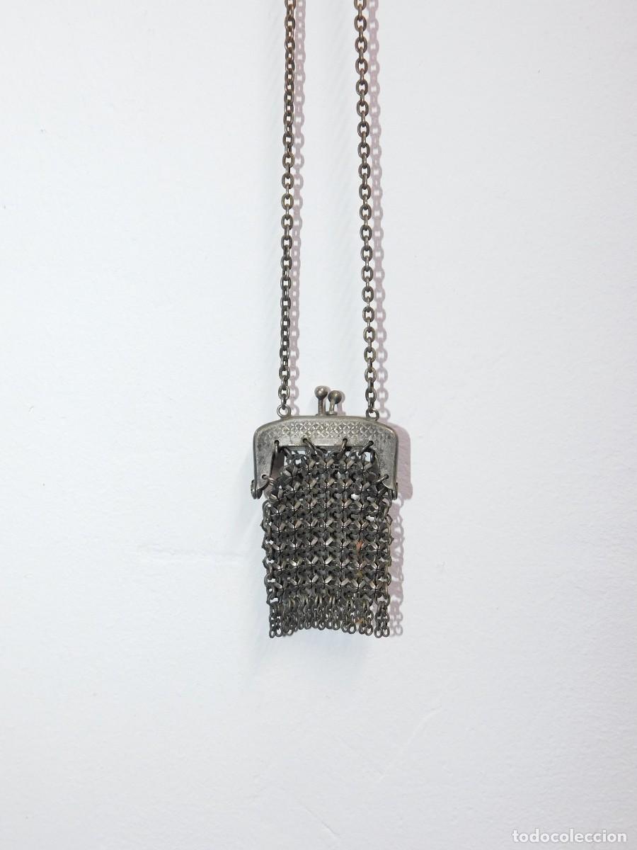 Antig&uuml;edades: PEQUE&Ntilde;O BOLSO DE MALLA DE PLATA - Foto 2