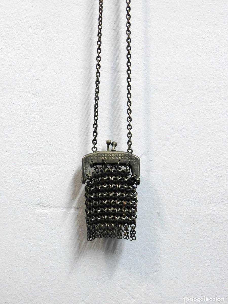 Antig&uuml;edades: PEQUE&Ntilde;O BOLSO DE MALLA DE PLATA - Foto 3