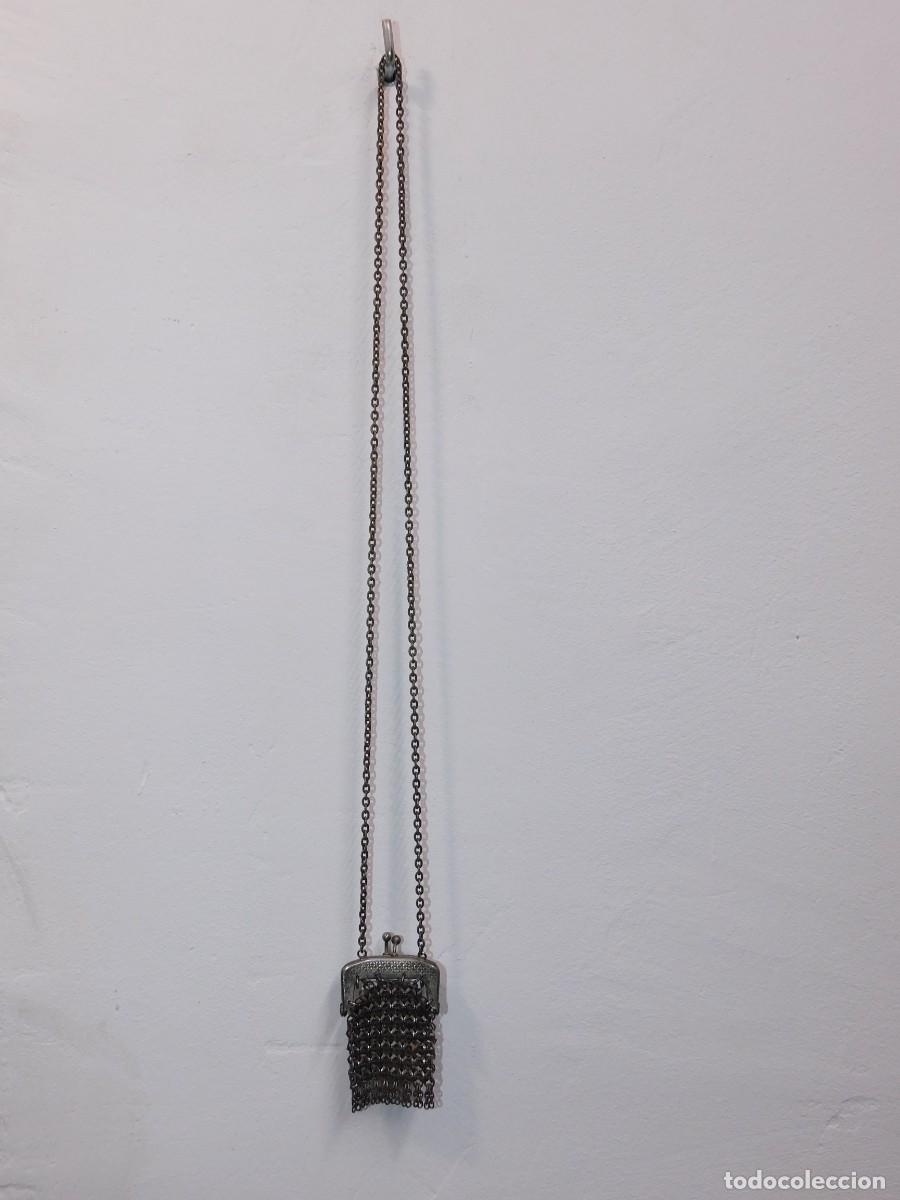 Antig&uuml;edades: PEQUE&Ntilde;O BOLSO DE MALLA DE PLATA - Foto 4