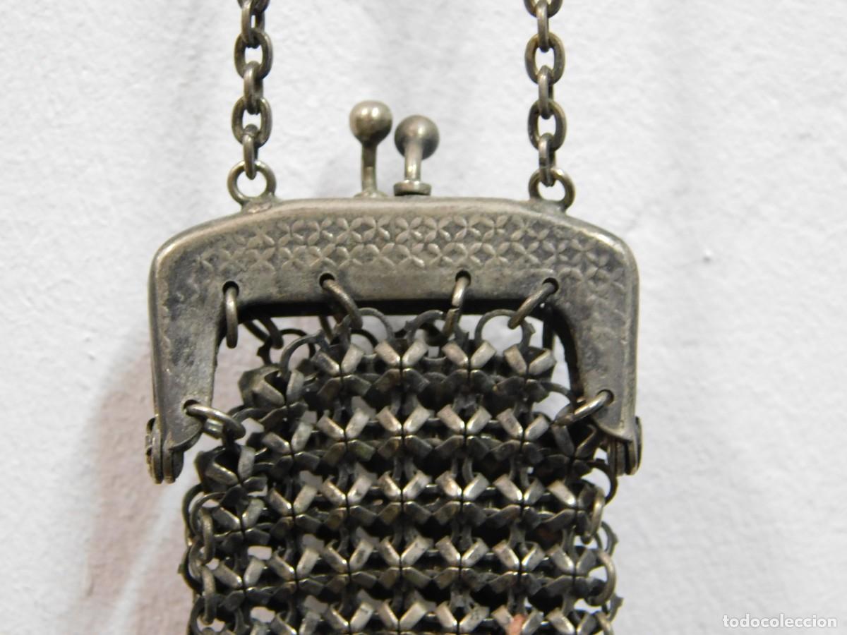 Antig&uuml;edades: PEQUE&Ntilde;O BOLSO DE MALLA DE PLATA - Foto 5