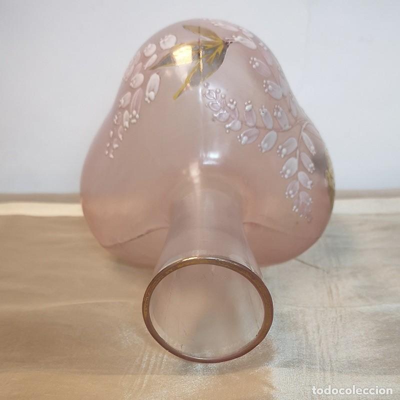 Antig&uuml;edades: Botella de Cristal Rosa - Foto 7