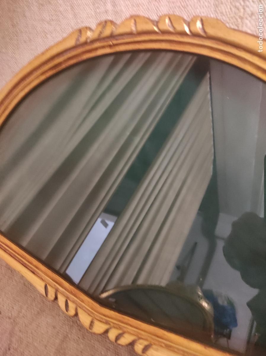 Antig&uuml;edades: abaniquera de madera dorada - Foto 3