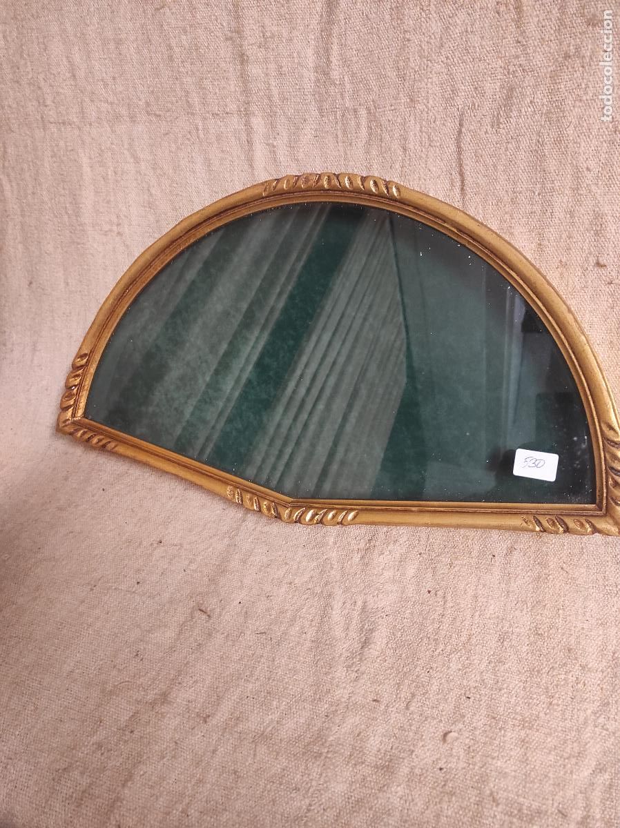 Antig&uuml;edades: abaniquera de madera dorada - Foto 4
