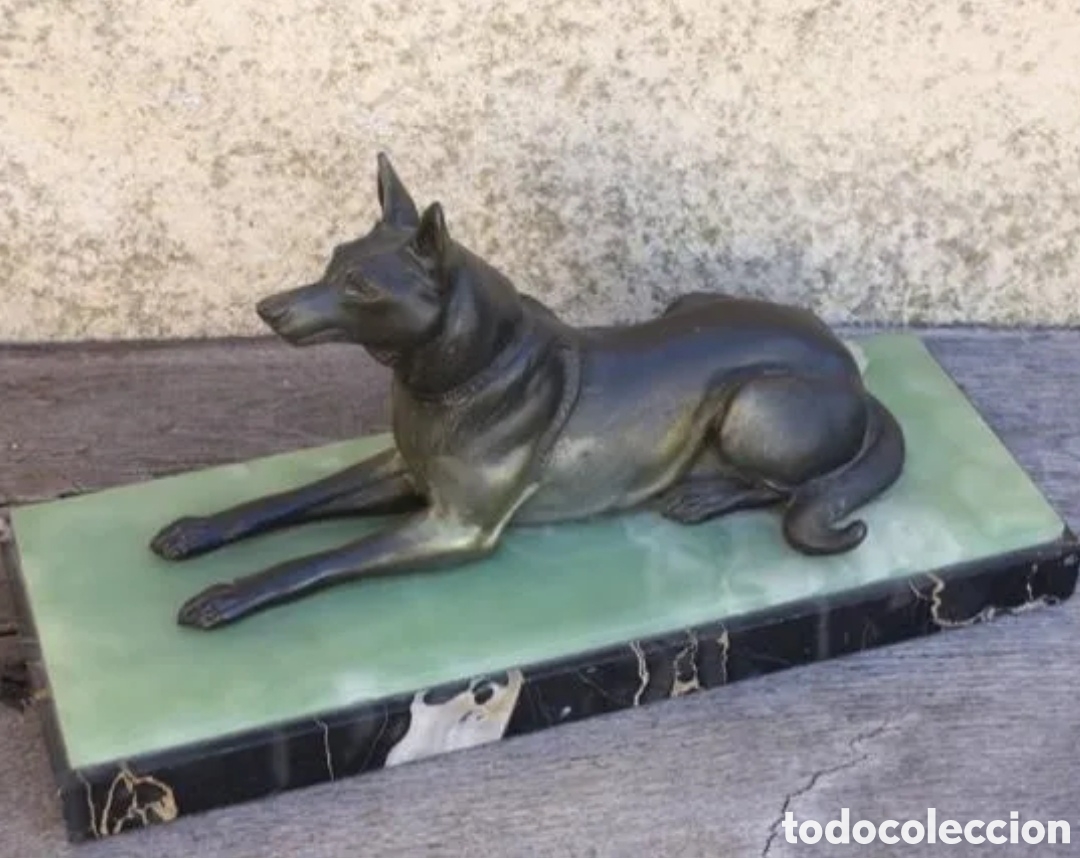Antig&uuml;edades: Pastor Bronce Pavonado - Foto 1