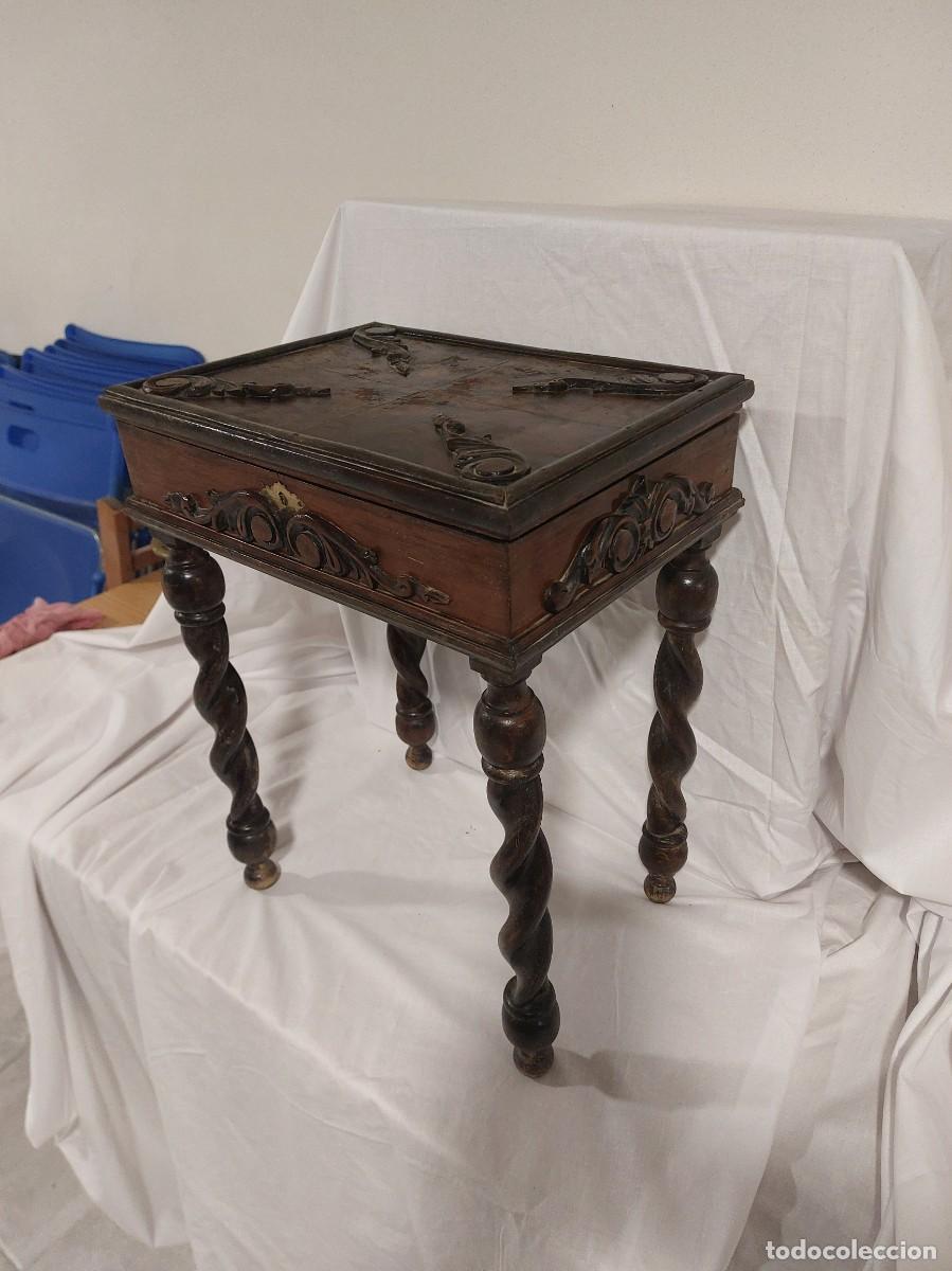 Antig&uuml;edades: Caja joyero de madera - Foto 5