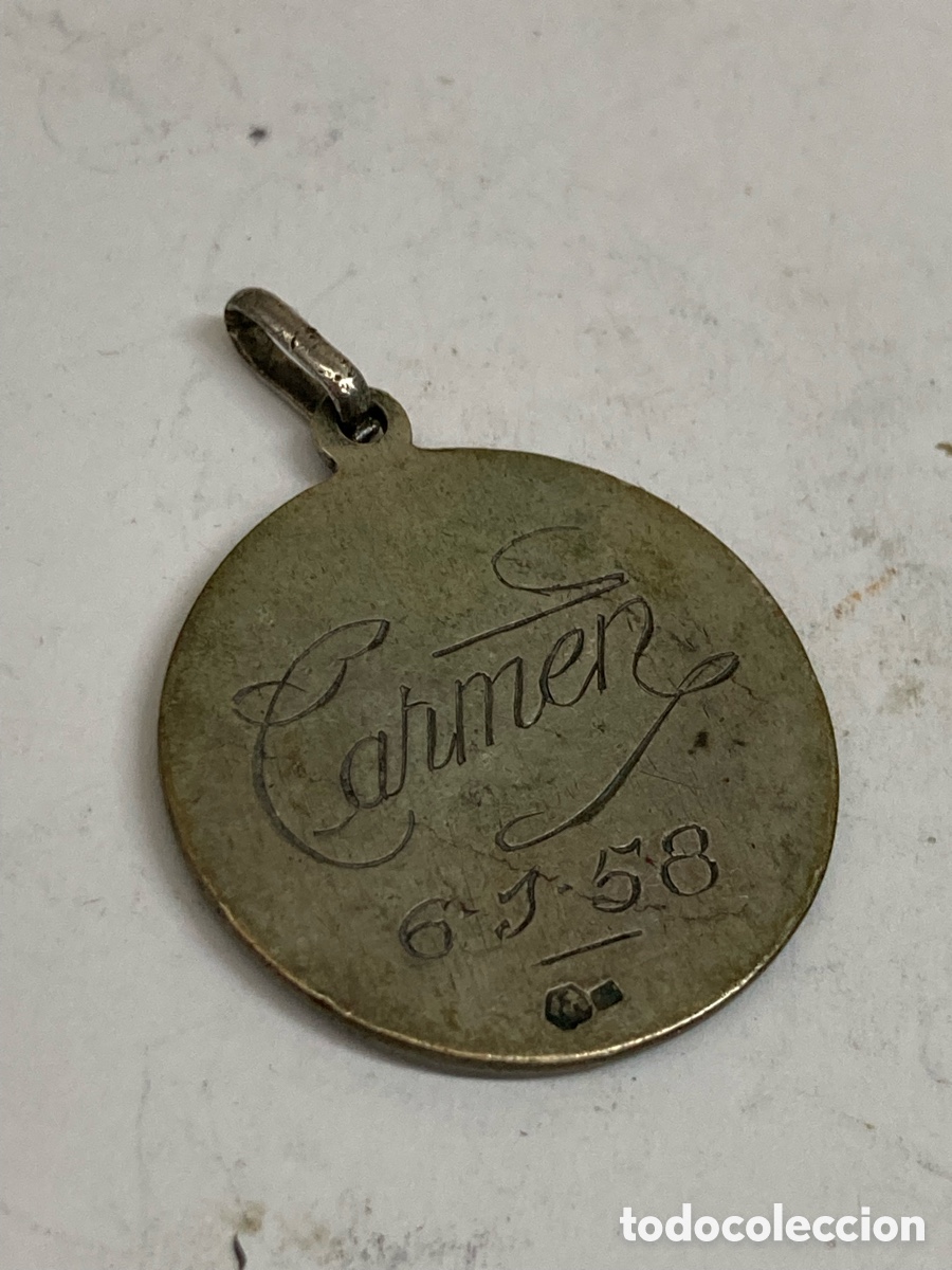 Antig&uuml;edades: Medalla de plata religiosa C293 - Foto 2