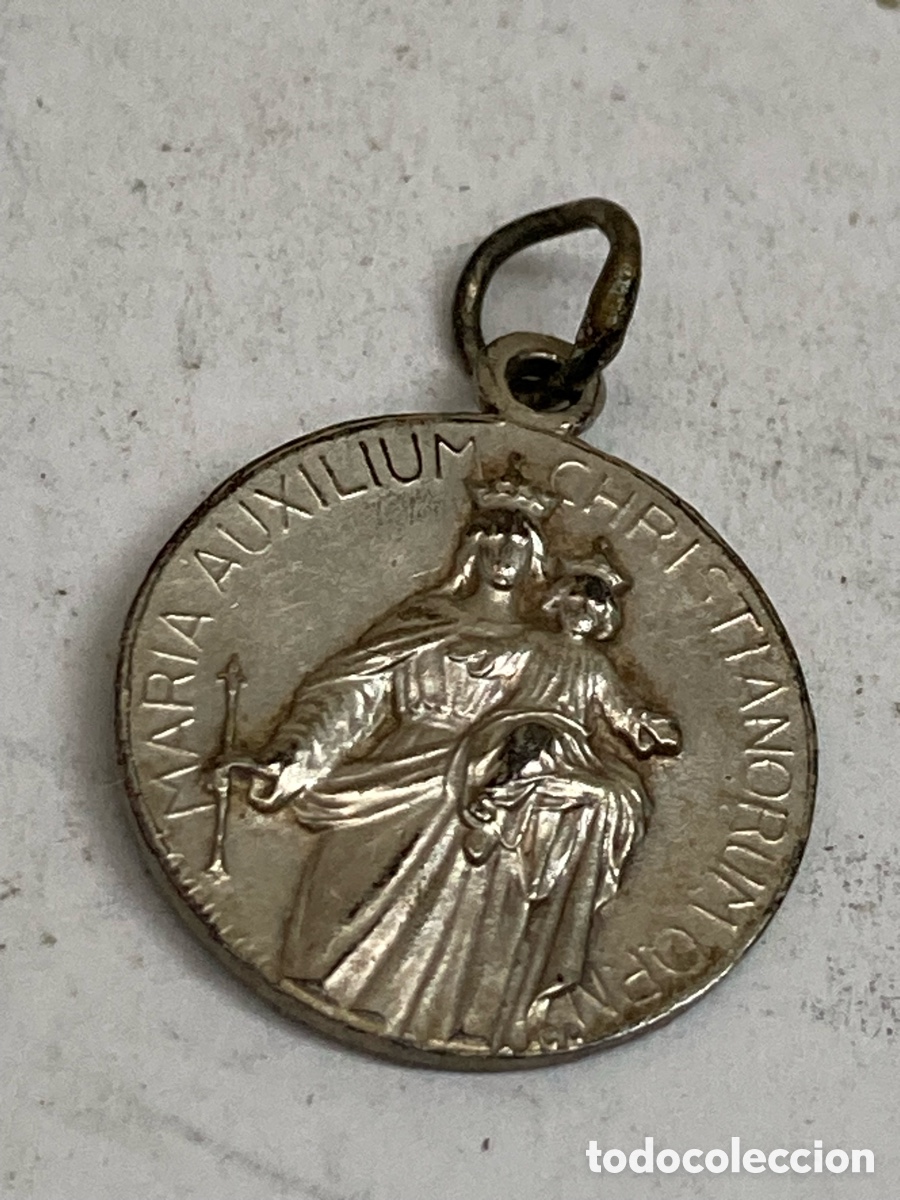Antig&uuml;edades: Medalla de metal religiosa C291 - Foto 2