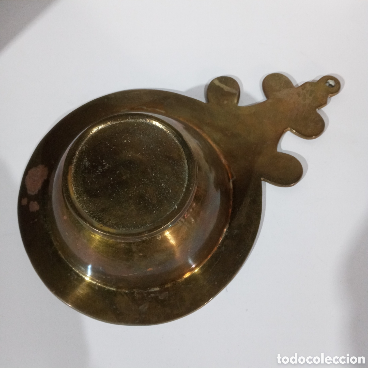 Antig&uuml;edades: ANTIGUA ESCUPIDERA DE BRONCE MACIZO - Foto 3