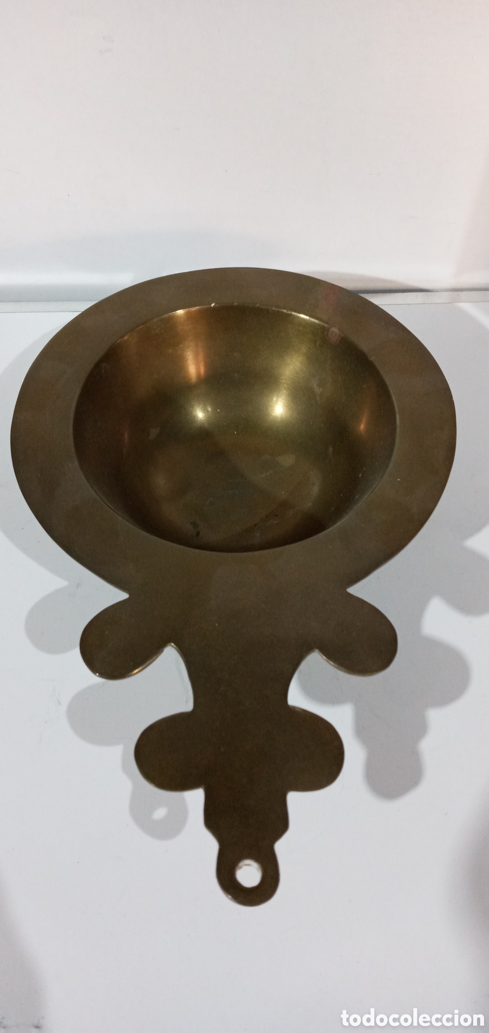 Antig&uuml;edades: ANTIGUA ESCUPIDERA DE BRONCE MACIZO - Foto 7