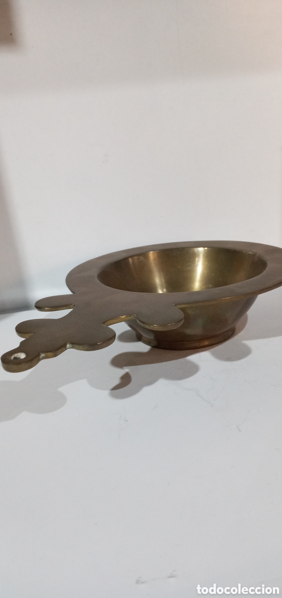 Antig&uuml;edades: ANTIGUA ESCUPIDERA DE BRONCE MACIZO - Foto 8